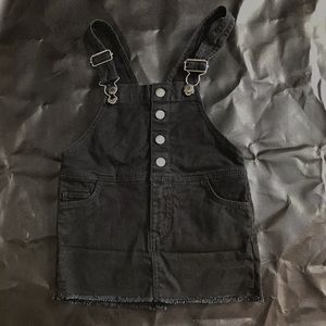 Kids denim overall dress